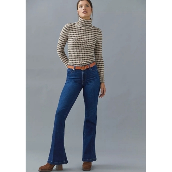 Anthropologie Sweaters - Maeve Anthropologie Button-Sleeve Turtleneck Size XS